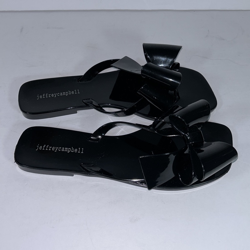 Jeffrey Campbell Black Sandals - Picture 3 of 9